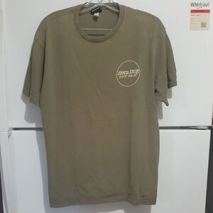 Santa Cruz Green Olive Skateboards Khaki Men's Tee L